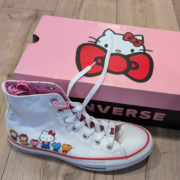 Converse Chuck Taylor All Star Hi Hello Kitty White - Picture 1 of 3